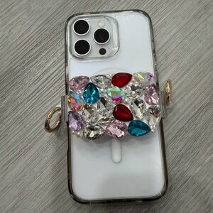ShopEvelynne Multicolor Gem Phone Case with Ring Holder